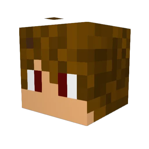 mini_minu Minecraft avatar head, 3D render