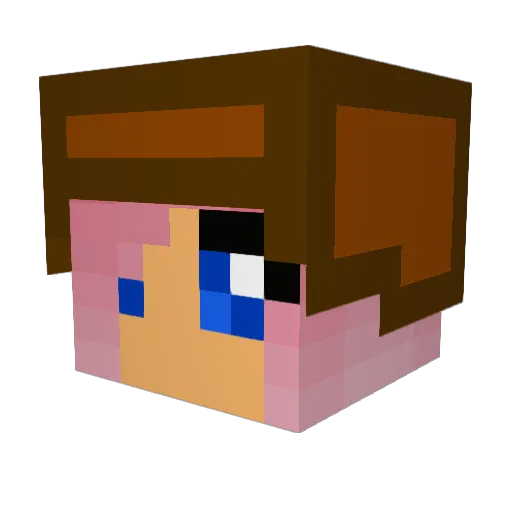mini_mistletoe Minecraft avatar head, 3D render