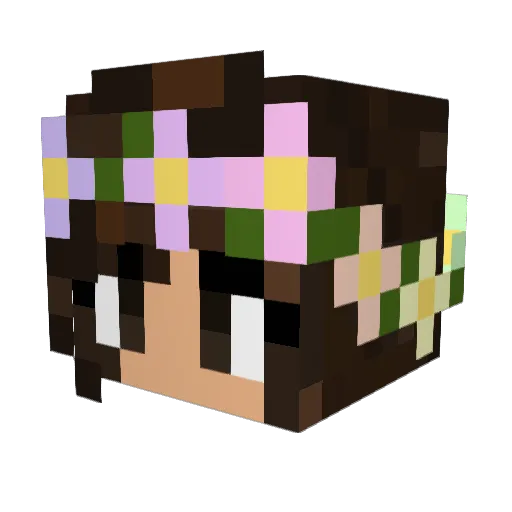 mini_mocha Minecraft avatar head, 3D render