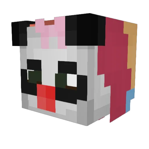 mini_nab Minecraft avatar head, 3D render