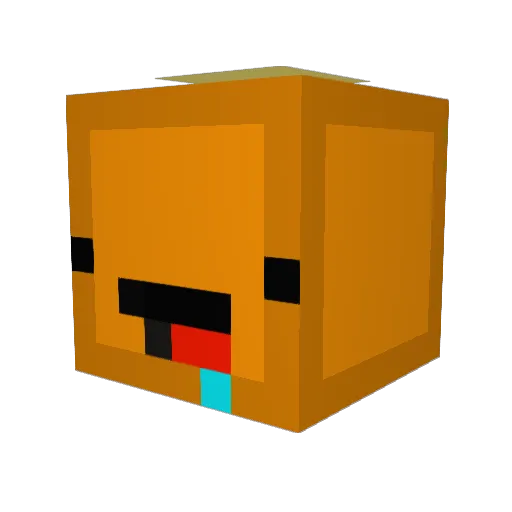 mini_scotch Minecraft avatar head, 3D render
