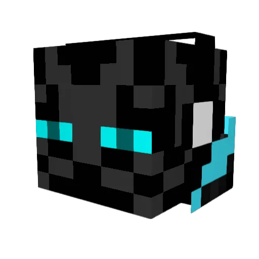 mini_synHD Minecraft avatar head, 3D render