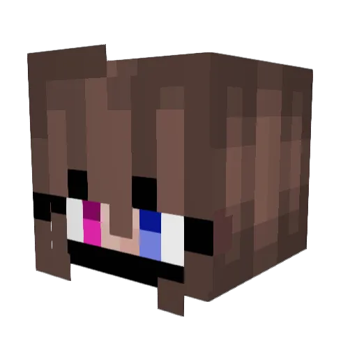 mini_yoongs Minecraft avatar head, 3D render