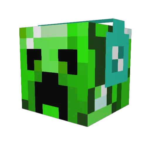 miniblackflames Minecraft avatar head, 3D render