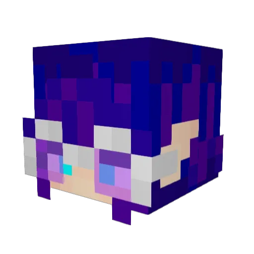 minibooks Minecraft avatar head, 3D render