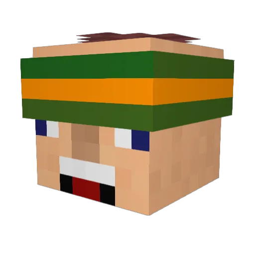 miniboss20 Minecraft avatar head, 3D render