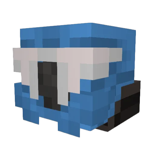miniboytim Minecraft avatar head, 3D render