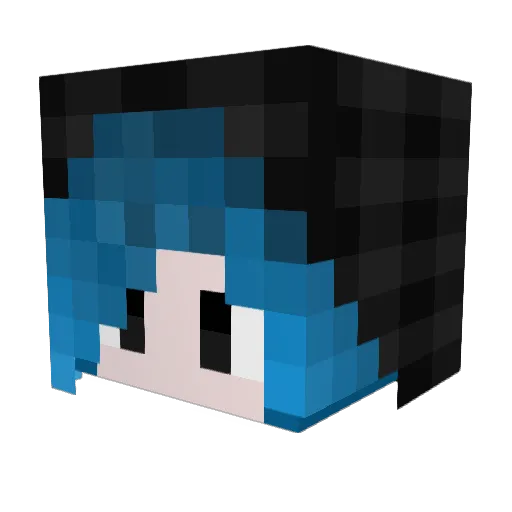 minibuz Minecraft avatar head, 3D render