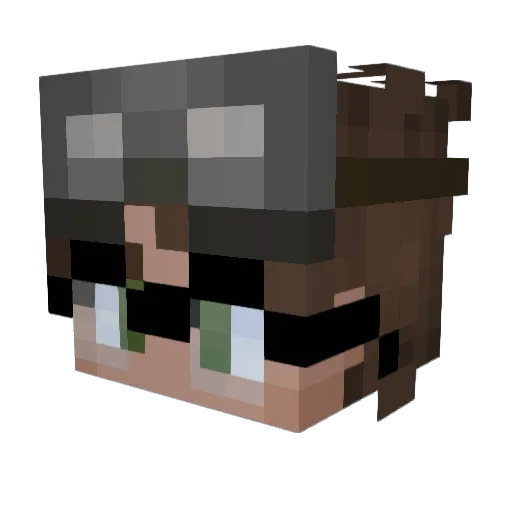 minicon20 Minecraft avatar head, 3D render