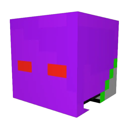 minicrestahd Minecraft avatar head, 3D render