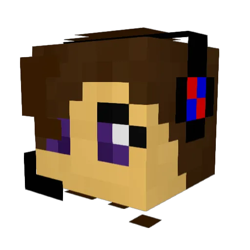 minie_dashie02 Minecraft avatar head, 3D render