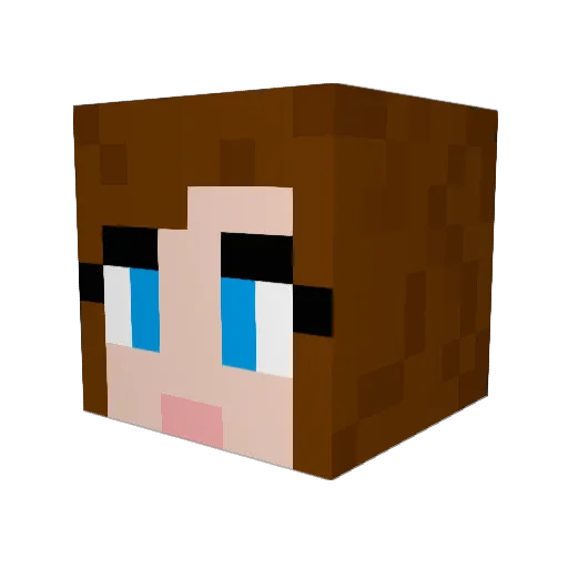 miniemouse3434 Minecraft avatar head, 3D render