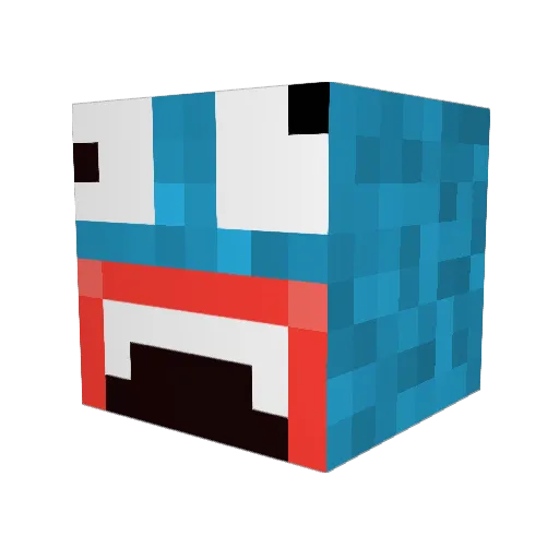 minifevah Minecraft avatar head, 3D render