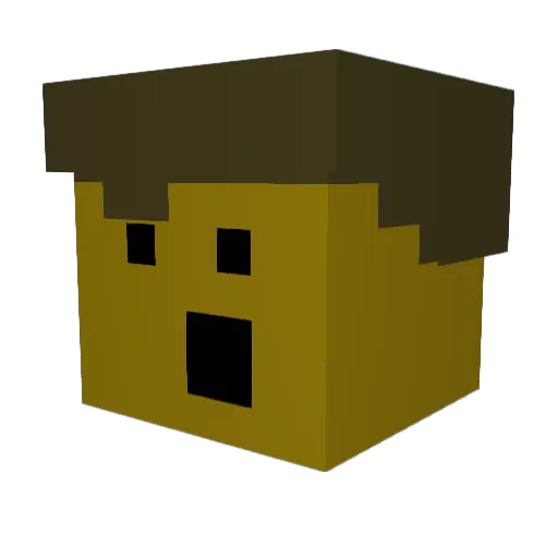 minifig5667 Minecraft avatar head, 3D render