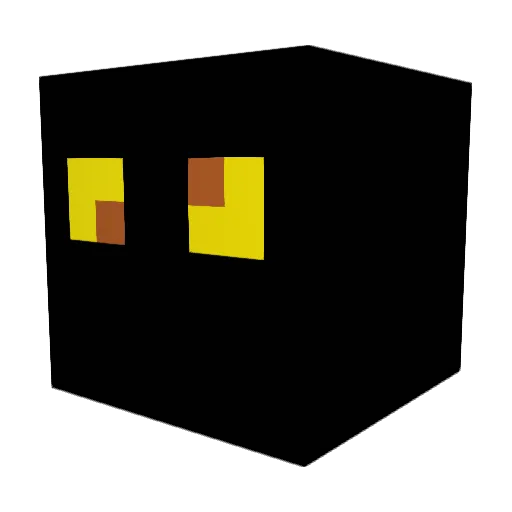 minifolden Minecraft avatar head, 3D render