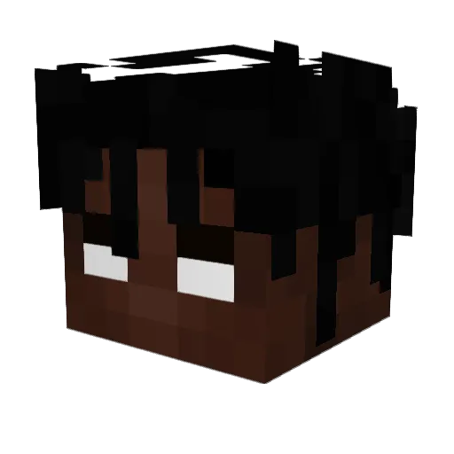 minifv Minecraft avatar head, 3D render