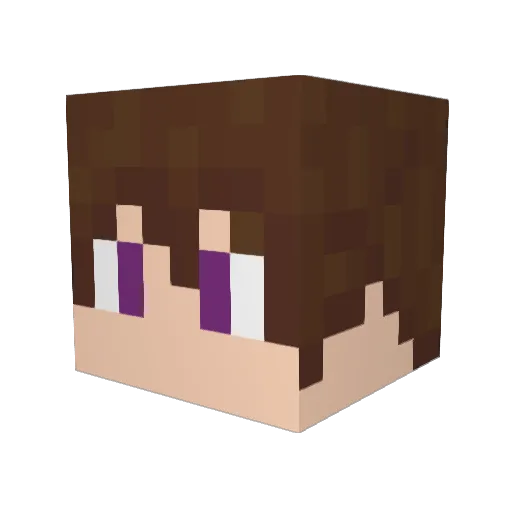 minigun_ Minecraft avatar head, 3D render
