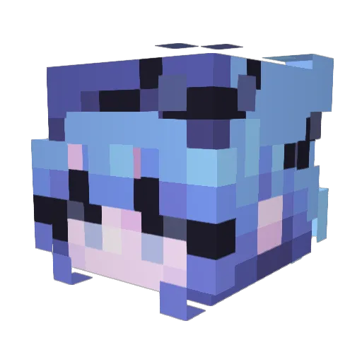 minihyun1 Minecraft avatar head, 3D render