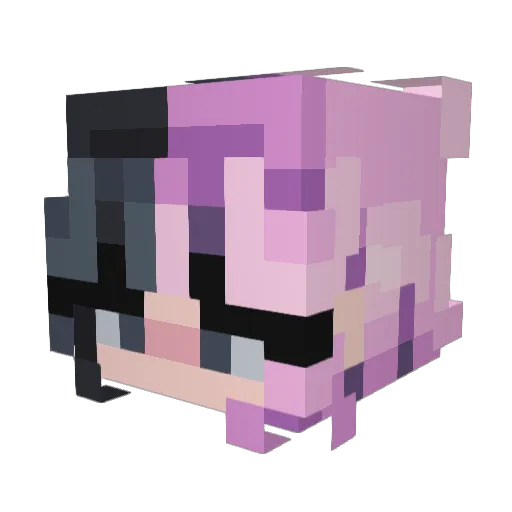 minilomania Minecraft avatar head, 3D render