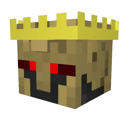 minimalmitherz Minecraft avatar head, 3D render