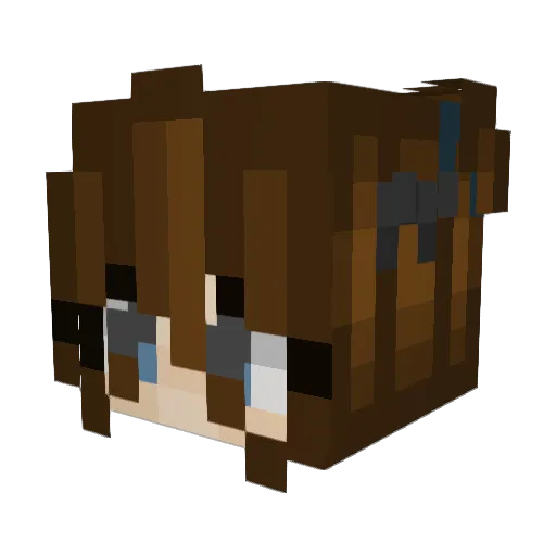 minimanmegs Minecraft avatar head, 3D render