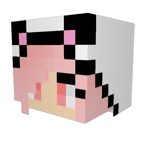 minimoi0318 Minecraft avatar head, 3D render