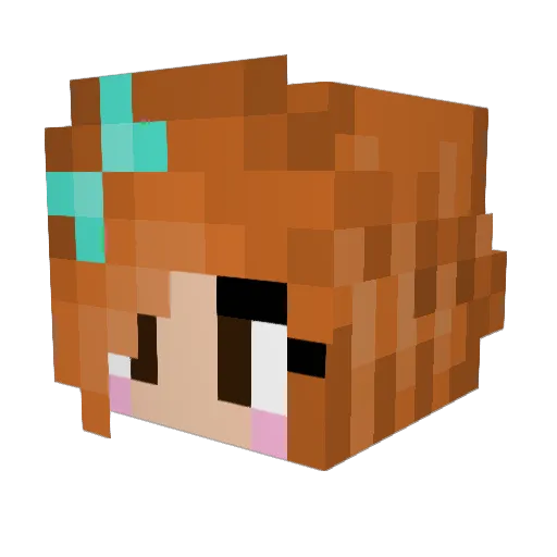 minimonster09 Minecraft avatar head, 3D render