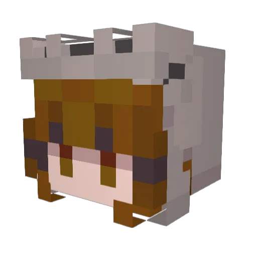 minimonster48 Minecraft avatar head, 3D render