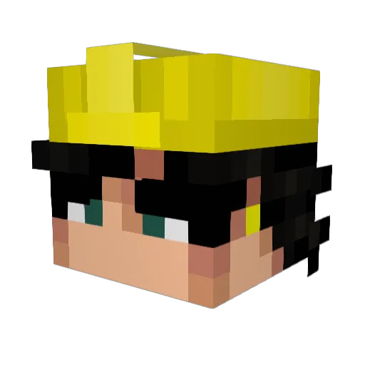 minimumus Minecraft avatar head, 3D render