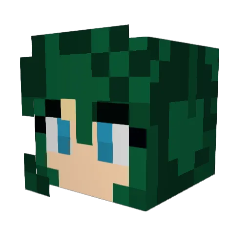 minimurf13 Minecraft avatar head, 3D render