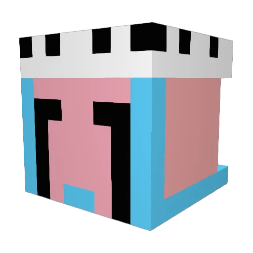 mining1for2jade Minecraft avatar head, 3D render
