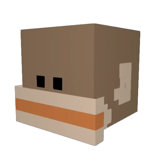 mining_mike12 Minecraft avatar head, 3D render