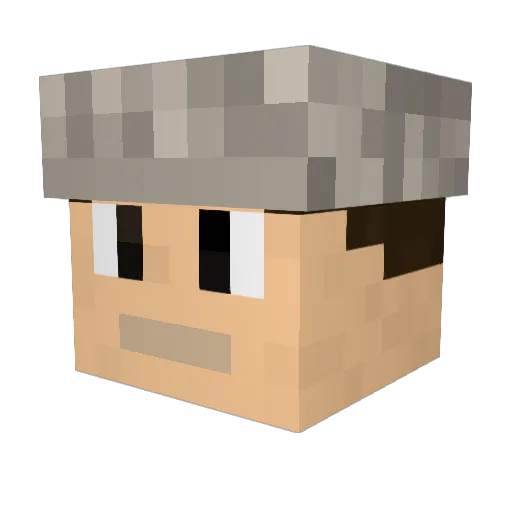 miningbutter98 Minecraft avatar head, 3D render