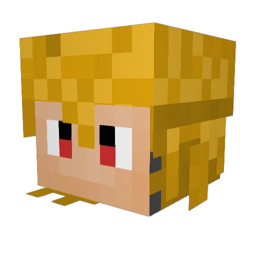 miningdiz Minecraft avatar head, 3D render