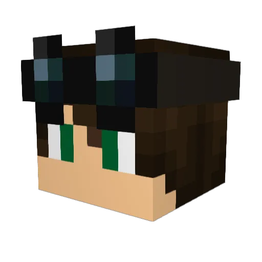 miningknight101 Minecraft avatar head, 3D render