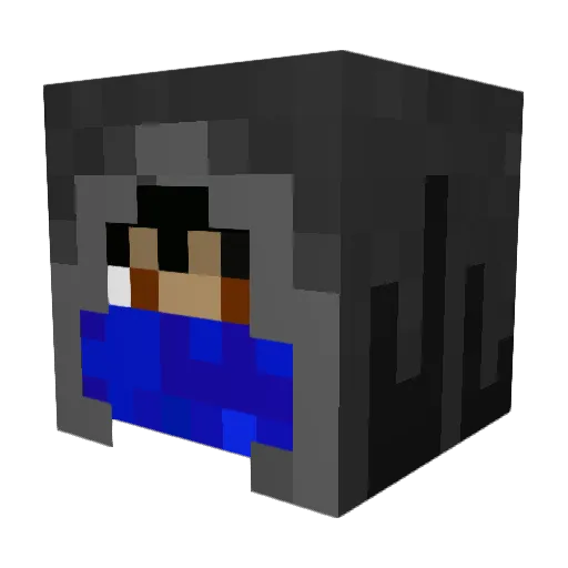 miningninja Minecraft avatar head, 3D render