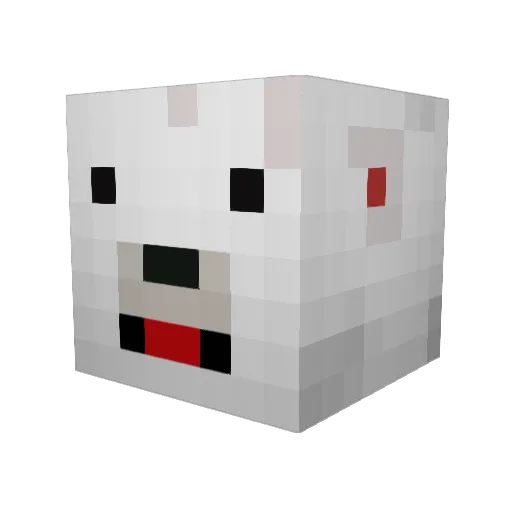 minion1204 Minecraft avatar head, 3D render