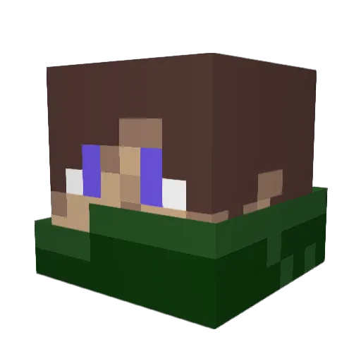 minion545 Minecraft avatar head, 3D render