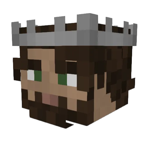 minionguy Minecraft avatar head, 3D render
