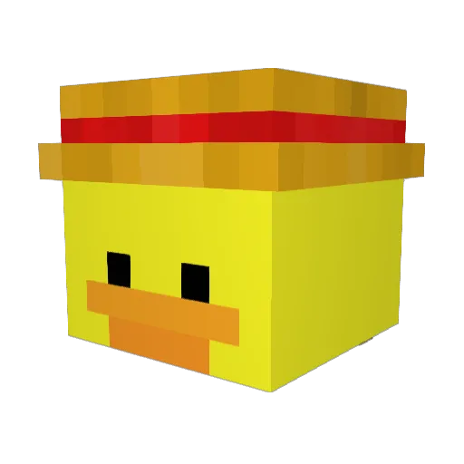 minionkid123 Minecraft avatar head, 3D render