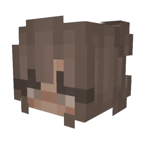 miniprongs Minecraft avatar head, 3D render