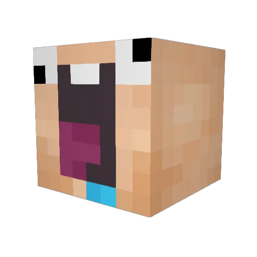 minirage7 Minecraft avatar head, 3D render