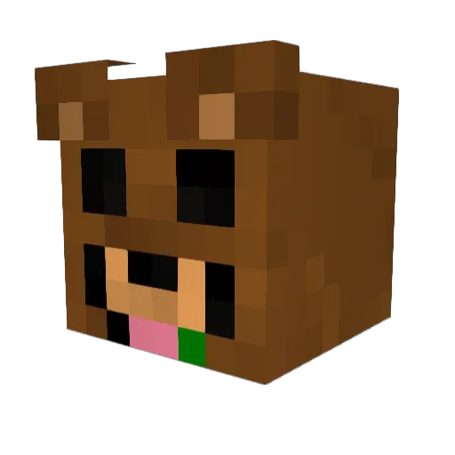 miniriis Minecraft avatar head, 3D render
