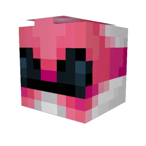 minisafa Minecraft avatar head, 3D render