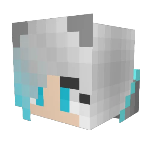miniseby12 Minecraft avatar head, 3D render