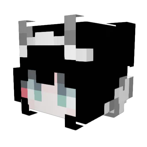 miniskelly Minecraft avatar head, 3D render