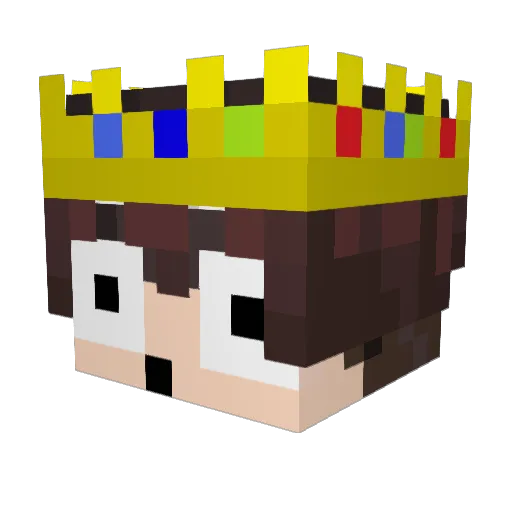 minitechnoblate Minecraft avatar head, 3D render