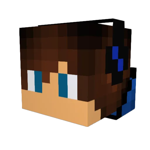 minititan15 Minecraft avatar head, 3D render