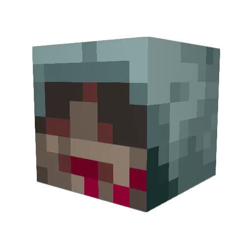 minitsaru Minecraft avatar head, 3D render