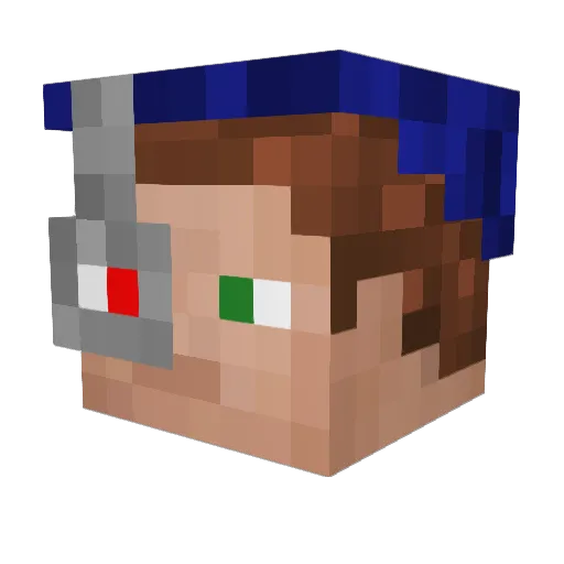 minivanmamaa Minecraft avatar head, 3D render